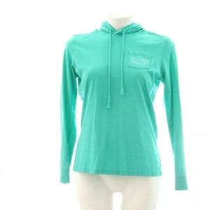Vineyard Vines XS Green Long Sleeve Tee Hoodie
